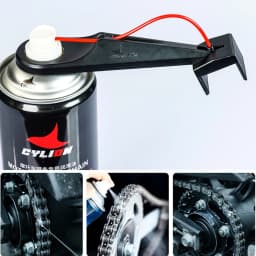 Motorcycle Chain Oiler Spray Gear Mess-Free Chain Wax Chain Cleaner Attachment Motorcycle Chain Lube Oiler Tool