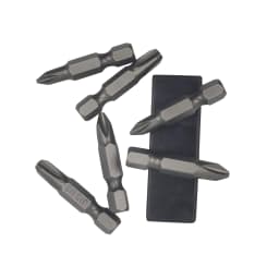 6Pcs 35mm JIS Screwdriver Bit Set with Magnetic Tip, 1/4 Hex Shank, S2 Alloy Steel & 6-Slot Storage Strip – Perfect for Japanese