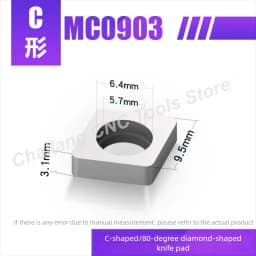 MT1603 MT1604 MV1603 MS1204 MC1204 MD1504 MT2204 MW0603 MW0804 MD1506 Carbide CNC Shim Seat Knife Pad for Holder Spare Parts