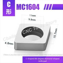 MT1603 MT1604 MV1603 MS1204 MC1204 MD1504 MT2204 MW0603 MW0804 MD1506 Carbide CNC Shim Seat Knife Pad for Holder Spare Parts