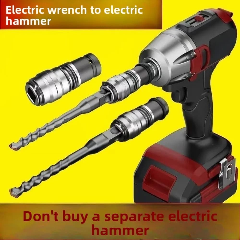Electric Hammer Conversion Adapter For Cement Wall Punching Concrete High Power Light Small Square Converter