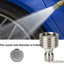 High Pressure Water Gun Interface Washing Nozzle Stainless Steel Shower Blades 1/4 Quick Connect Wash Cars Garden Urban Tool 
