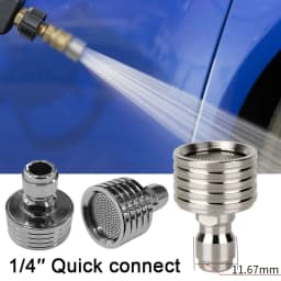 High Pressure Water Gun Interface Washing Nozzle Stainless Steel Shower Blades 1/4 Quick Connect Wash Cars Garden Urban Tool 