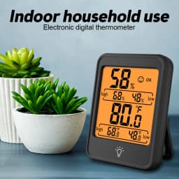 Large Size LCD Digital Thermometer Hygrometer Indoor Room Electronic Temperature Humidity Meter Sensor Gauge Weather Station