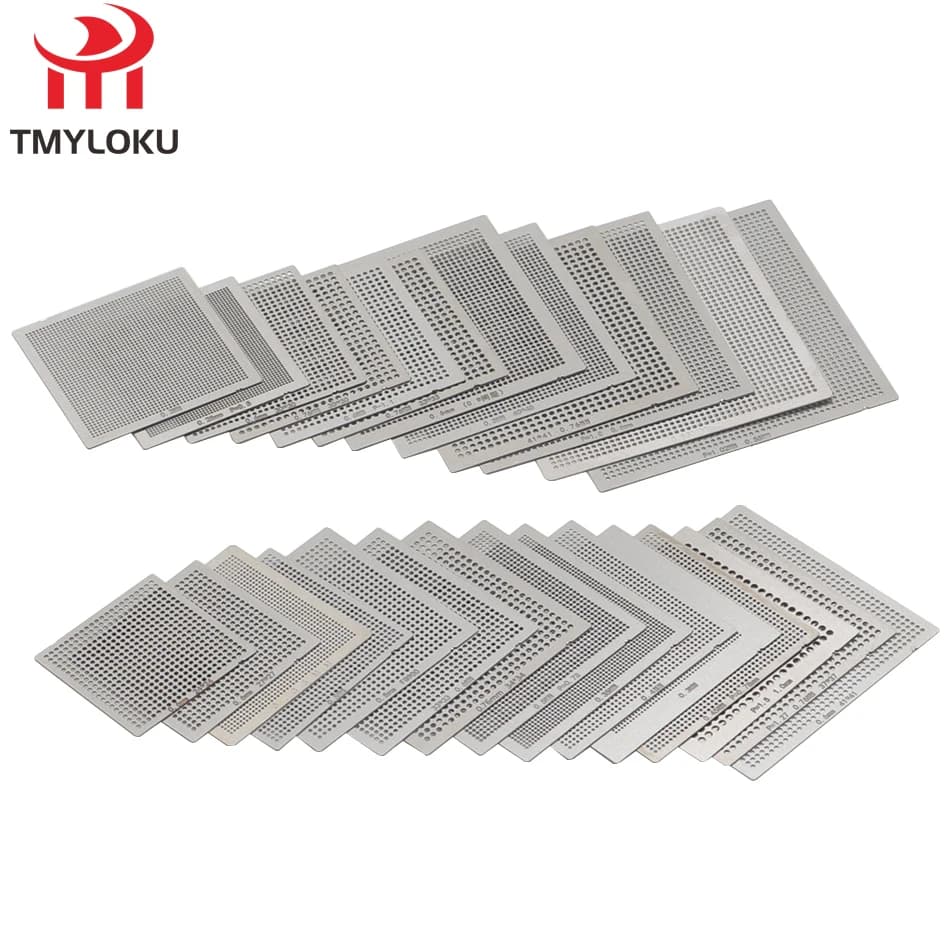 BGA general template 10Pcs /16pcs/27pcs Universal Direct Heated Stencils For SMT SMD Chip Rpair and easy support