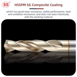 BB Drill Bit CNC HSS-PM Cobalt Drilling Tool Powder Metallurgy Superalloy High Performance for Metal Steel SUS Stainless Steel