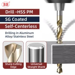 BB Drill Bit CNC HSS-PM Cobalt Drilling Tool Powder Metallurgy Superalloy High Performance for Metal Steel SUS Stainless Steel