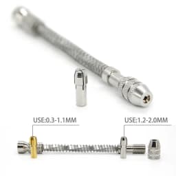 Mini Micro Aluminum Hand Drill With Keyless Chuck HSS Steel Twist Drill Bit Woodworking Drilling Rotary Tools Hand Drill Manual