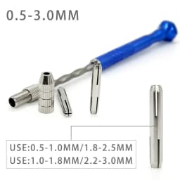Mini Micro Aluminum Hand Drill With Keyless Chuck HSS Steel Twist Drill Bit Woodworking Drilling Rotary Tools Hand Drill Manual