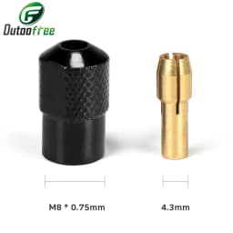 11PCS/lot Mini Drill Brass Collet Chuck for Dremel Rotary Tool 0.5-3.2mm Brass and Nut for Dremel Accessories Set