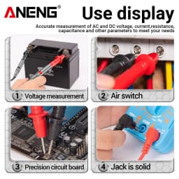 ANENG PT840 1000V 10A Digital Multimeter Probe Universal Test Lead Needle Pin Wire Pen Cable Kit Current Voltmeter Tester Wire