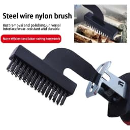 Electric Cleaning Brush Saw Reciprocating Saw Universal Wire Nylon Brush Rust Head Cleaning Paint Grinding Tools Removal