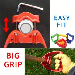 Shovel or Rake Labor-Saving Handle Attachment Shovel Work with Garden Shovels Rakes, D Grip Ergonomic Handle Replacement