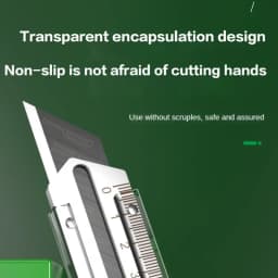 Utility Knife Box Cutter 8 In 1 Mutipurpose Stainless Steel Retractable Heavy Duty Waterproof Snap off Cutter Knife And Blades