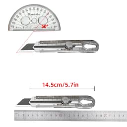 Utility Knife Box Cutter 8 In 1 Mutipurpose Stainless Steel Retractable Heavy Duty Waterproof Snap off Cutter Knife And Blades