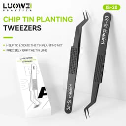 LUOWEI IS-20 3D Tweezers High Precision Flying Line Super Hard Tweezer for Soldering and IC Chip Micro-repair Pliers