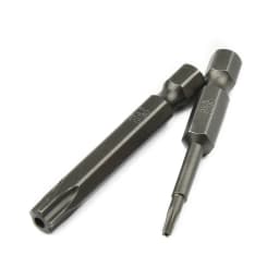8pcs 50mm 5 Point Torx Drive Bit Set 1/4" Hex Shank Electric Screwdriver Bit Kit T8-T40 Power Tools With Center Hole