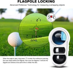 REVASRI Golf Laser Rangefinder 600Yards/1000Yards Range Finder with Slope Switch Flag Lock Vibration for Golf Tournament Legal