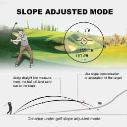 REVASRI Golf Laser Rangefinder 600Yards/1000Yards Range Finder with Slope Switch Flag Lock Vibration for Golf Tournament Legal