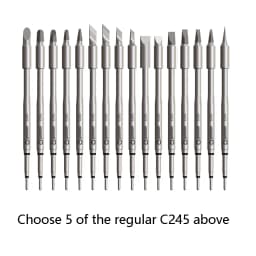 C245 Series Soldering Iron Tips Compatible with JBC 939 938 965 914 - Heat Conduction Tools for Electronic Repair