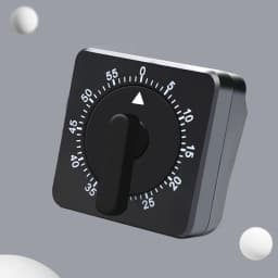 Craft Mechanical Calculagraph Wind Up 60 Minutes Timer 360 Degree Rotating Kitchen Cooking Time Management For Kitchen