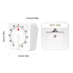 Craft Mechanical Calculagraph Wind Up 60 Minutes Timer 360 Degree Rotating Kitchen Cooking Time Management For Kitchen