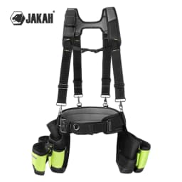 Jakah Tool Belt, Tool Rig, Durable, Premium Tool Belt Organizer Tool Bag with Adjustable Waist Strap Hammer Holder HL047