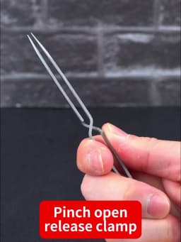 LUXIANZI Stainless Steel Reverse Tweezers Anti-Static Industrial Tweezers Acid Resistant Non-magnetic Precision Forceps Tools