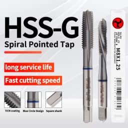 BOSS TAPS HSS-G JIS Standard Spiral Pointed Tap M2 M2.5 M3 M4 M5 M6 M7 M8 M10 M12 Machine Screw Thread Taps For Stainless Steel