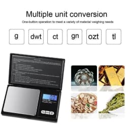Mini Electronic Scale Pocket Digital Scale for Gold Sterling Silver Jewelry Scale Precision Scale 200/500g/1000gX0.01g/0.1g