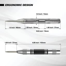 Automatic Center Punch Kerner Woodworking Metal Puncher Steel Hole Self Pin Mark Spring Loaded Dent Marker Hand Tool Carpenter
