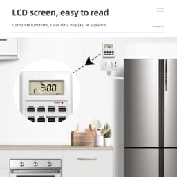 Digital Electronic Timer Switch Socket Kitchen Timer Outlet 24 Hour Programmable Timing Socket EU UK AU US BR FR IT TH Plug