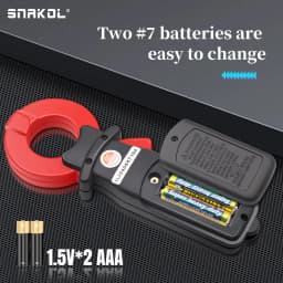 SNAKOLSK2060 Professional Leakage Current Test Digital Clamp Meter 20mA~60A Leakage Detection Precision Current 0.01A Auto Range