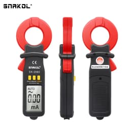 SNAKOLSK2060 Professional Leakage Current Test Digital Clamp Meter 20mA~60A Leakage Detection Precision Current 0.01A Auto Range