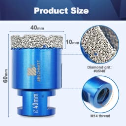 BRSCHNIT Drill Core Bit Drill 6-150mm 1Pc Drill Bit Hole Saw for Granite Porcelain Ceramic Drill Tile Cutter