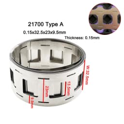 10M 2P 18650/21700 Nickel Plated Strips 0.15x27mm Spacing 20.2mm used for Batteries Spot Welding DIY Battery Pack
