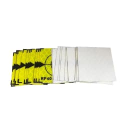 100pcs Size 60x60 20 30 40 50mm Reflector Sheet For Total Station Survey Geography Fluorescent Green Triangle Reflective Sticker