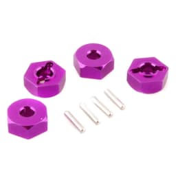 4Pcs 1/16 RC Car 12mm Upgrade Wheel Hex Hubs With Axle Pins For Traxxas 1/16 E-Revo Slash 4WD Summit VXL RC Car Accessories