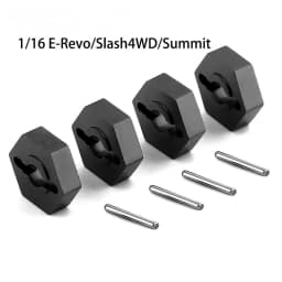 4Pcs 1/16 RC Car 12mm Upgrade Wheel Hex Hubs With Axle Pins For Traxxas 1/16 E-Revo Slash 4WD Summit VXL RC Car Accessories