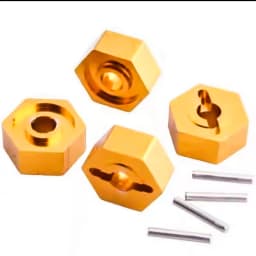 4Pcs 1/16 RC Car 12mm Upgrade Wheel Hex Hubs With Axle Pins For Traxxas 1/16 E-Revo Slash 4WD Summit VXL RC Car Accessories