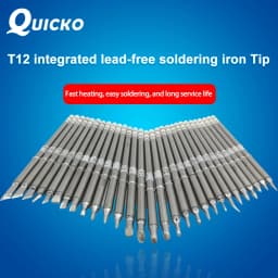 T12 Soldering Iron Tips T12-D4 DL32 D16 D08 KL KR JS02 Replacement Heater Soldering Head Universal T12 Welding Station Digital