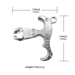Stainless Steel Fish Dart Releaser Hunting Slingshot Accessories Slingshots Release Grip Shooting Steel Ball Releaser