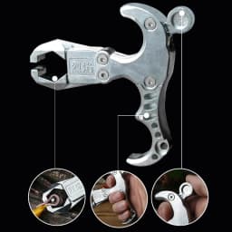 Stainless Steel Fish Dart Releaser Hunting Slingshot Accessories Slingshots Release Grip Shooting Steel Ball Releaser