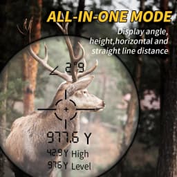 REVASRI Hunting Laser Rangefinder 1000M with Type-C Rechargeable Hunting Range Finder with Target Acquisition Technology
