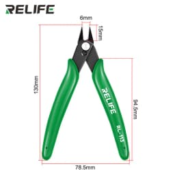 RELIFE RL-113 Multi Functional Wire Diagonal Pliers for Mobile Phone Repair High Hardness Electronic Cable Cutting Hand Tools