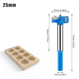 16-50mm Hinge Boring Forstner Drill Bit Hole Saw Cutter Tungsten Carbide Woodworking Drill Bits Set for Wood Plastic Plywood