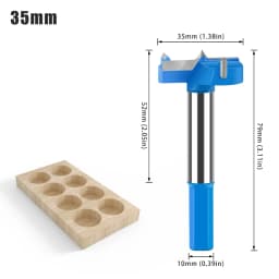 16-50mm Hinge Boring Forstner Drill Bit Hole Saw Cutter Tungsten Carbide Woodworking Drill Bits Set for Wood Plastic Plywood