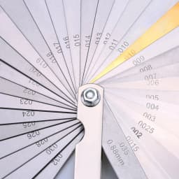 32 Piece Feeler Gauge Portable Durable Various Specifications Arc Stainless Steel Feeler Gauge Gap Gauge Rangefinder
