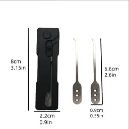 Multi-Tool Quick Flip Gravity Pick Lock Opener Stainless Steel Durable Lock Keys Multifunctional Convenient Lock Opener
