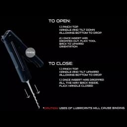 Multi-Tool Quick Flip Gravity Pick Lock Opener Stainless Steel Durable Lock Keys Multifunctional Convenient Lock Opener